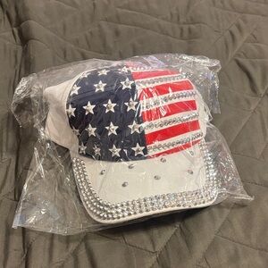 Patriotic Rhinestone Hat